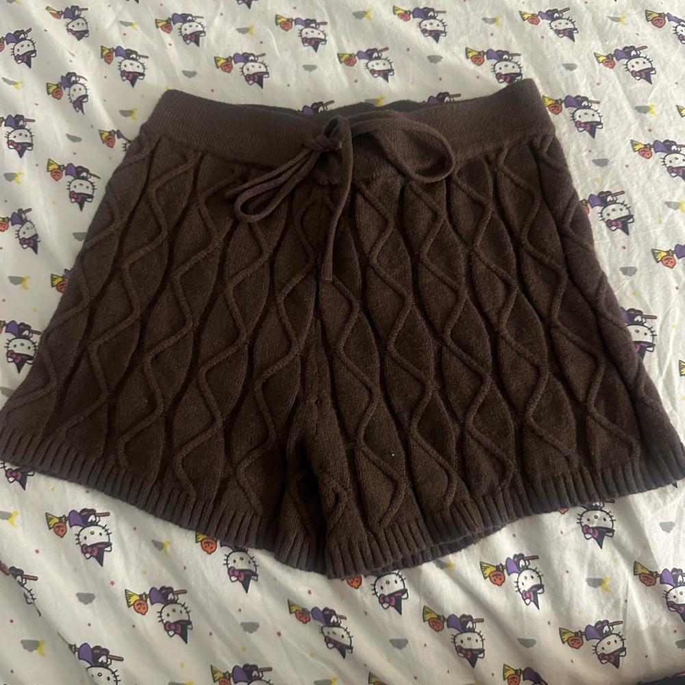 aster size s brown shorts